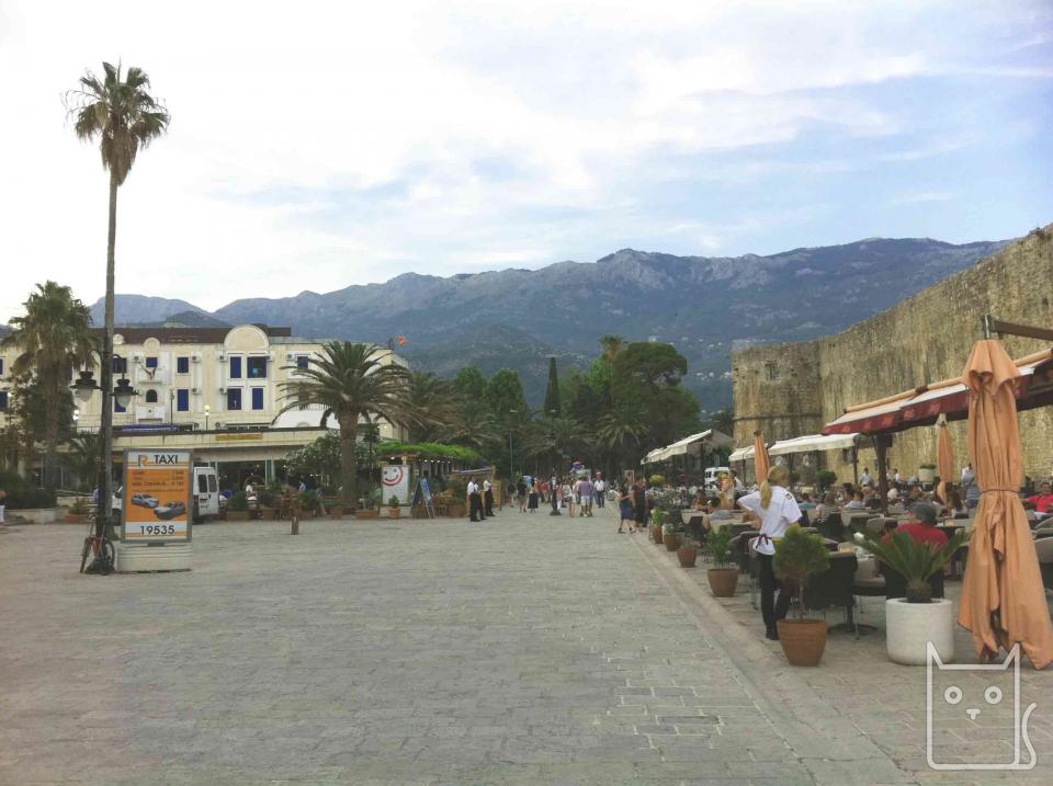 Budva - Restaurant in the old town (Montenegro)