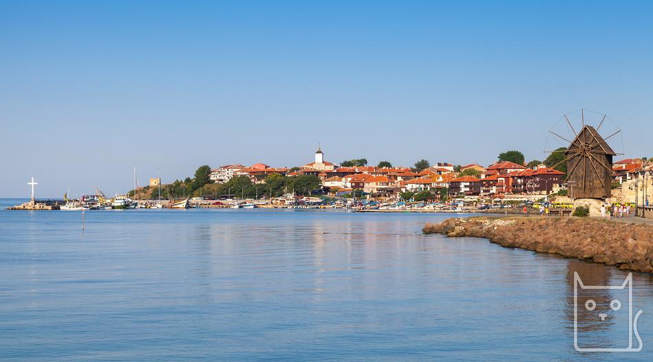 Beautiful resort of Nessebar - a city museum in Bulgaria